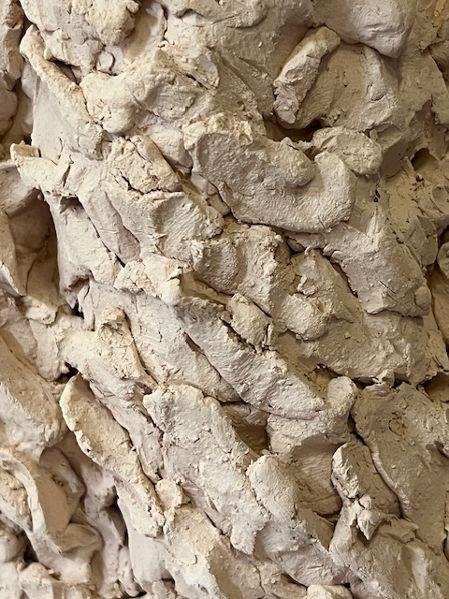 Sculptural ceramic texture detail